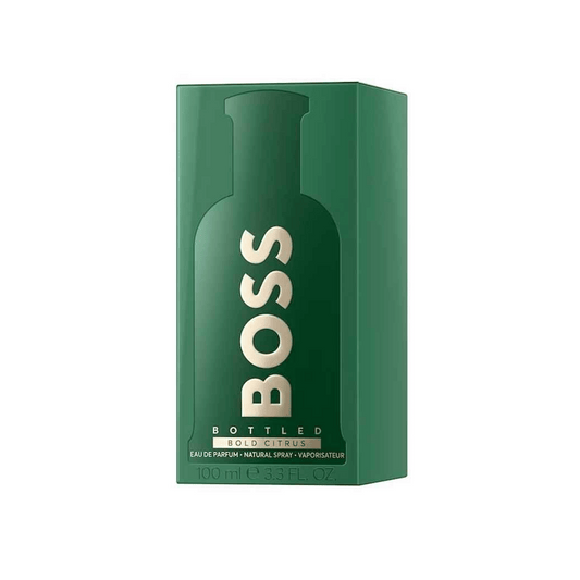 Hugo Boss Bottled Bold Citrus Eau de Parfum – Vorderansicht mit Verpackung