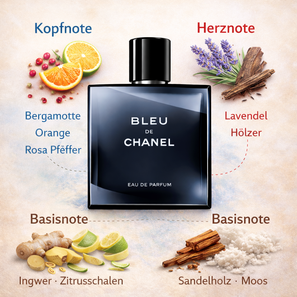 Duftnoten des Parfum Bleu de Chanel