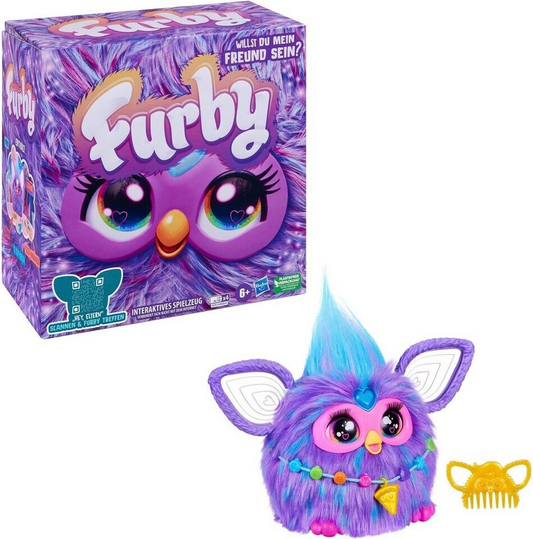 Hasbro Furby Purple - Interaktives Spielzeug für Kinder ab 6 Jahren, 5 Modi, über 600 Reaktionen