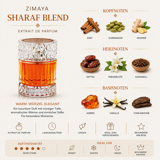 Zimaya Sharaf Blend Extrait de Parfum 100ml