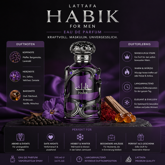Lattafa Habik For Men Eau de Parfum 100 ml