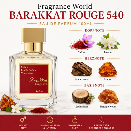 Fragrance World Barakkat Rouge 540 Eau de Parfum 100ml