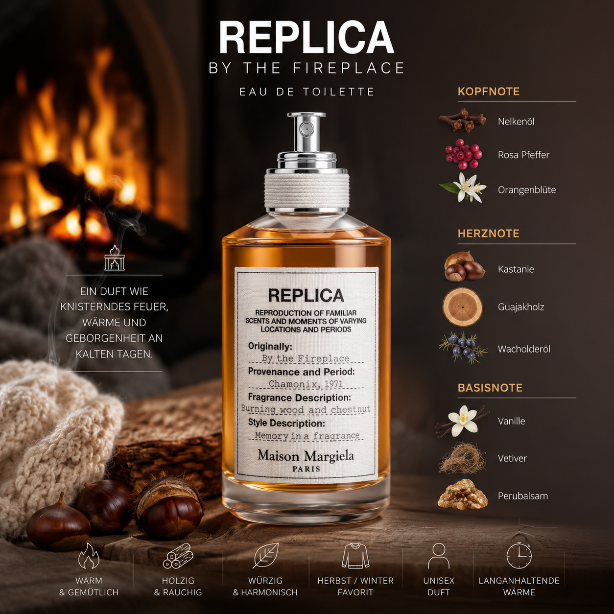 Maison Margiela Replica By the Fireplace Eau de Toilette 100ml