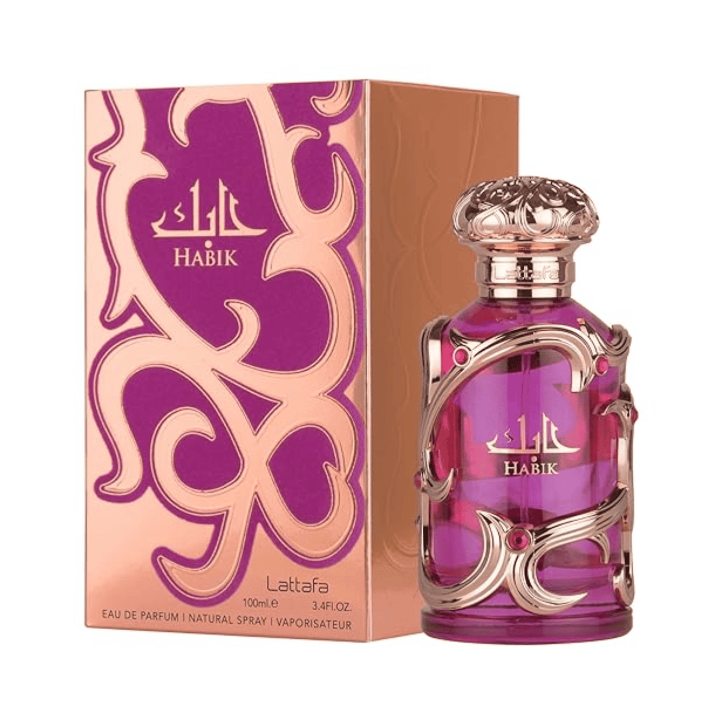 Verpackung des Lattafa Habibik For Women Eau de Parfum 100 ml
