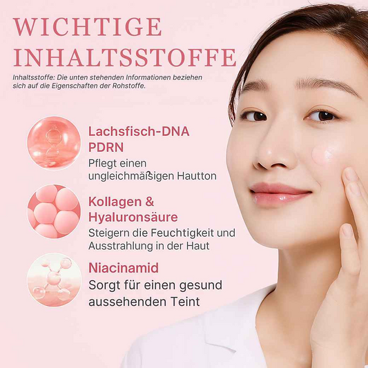 Textur der Medicube Pink Collagen Capsule Cream mit Mikro-Kapseln