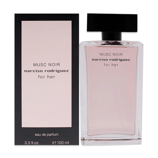Verpackung des Narciso Rodriguez Musc Noir For Her Eau de Parfum 100 ml
