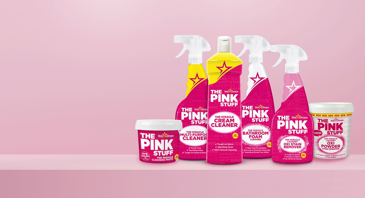 the pink stuff reinigung set paste hintergrund