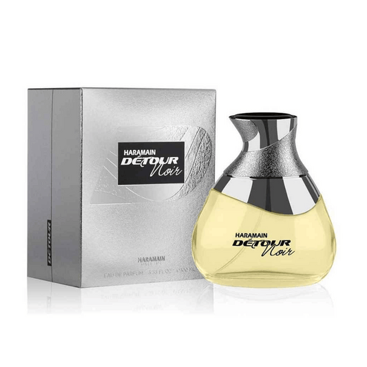 Al Haramain Détour Noir Eau de Parfum 100ml – stilvoller Herrenduft in dunklem Flakon nebst Verpackung