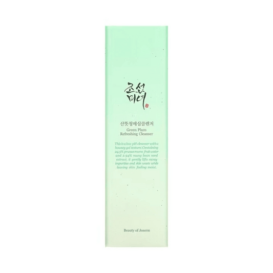 Beauty of Joseon Green Plum Refreshing Cleanser 100ml – milder Reinigungsschaum mit Pflaume nebst Verpackung