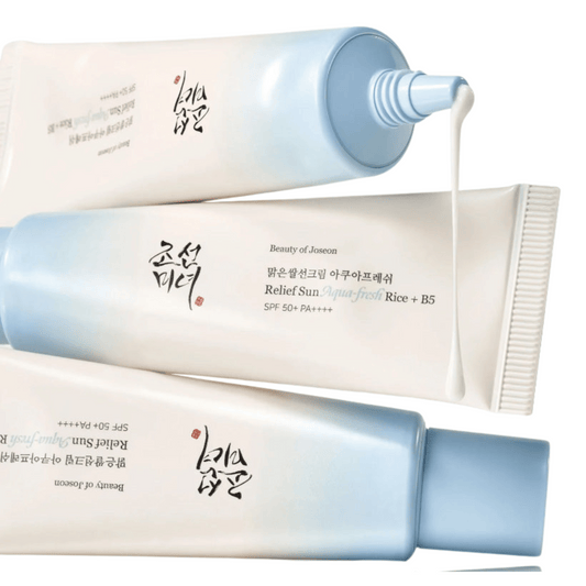 Beauty of Joseon Relief Sun SPF50+ 50ml – leichte Sonnencreme mit Reis & Panthenol Produktfotografie Shooting