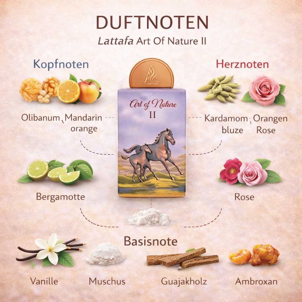 Duftnoten des Parfum Lattafa Art of Nature II
