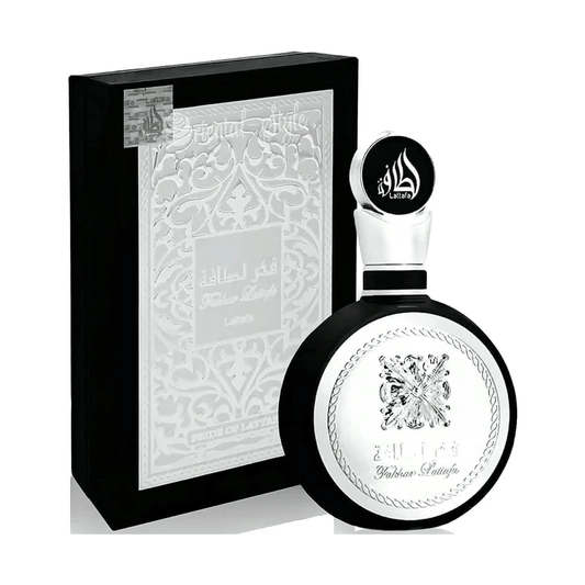 Verpackung des Lattafa Fakhar Black Parfums
