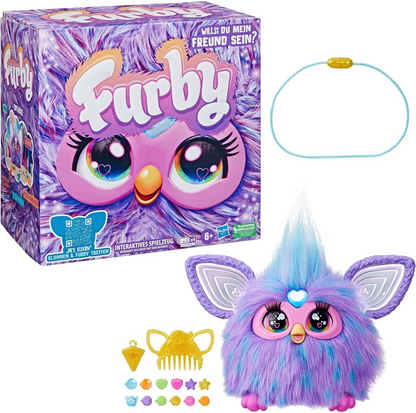 Hasbro Furby Purple - Interaktives Spielzeug für Kinder ab 6 Jahren, 5 Modi, über 600 Reaktionen