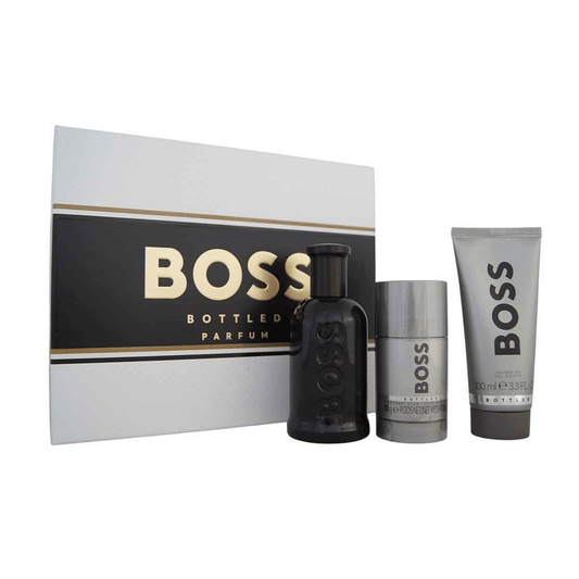 HUGO BOSS Bottled Parfum Set 100 ml – Eau de Parfum mit Deodorant und Duschgel