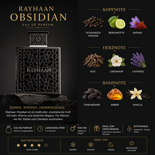 Rayhaan Obsidian Eau de Parfum 100 ml