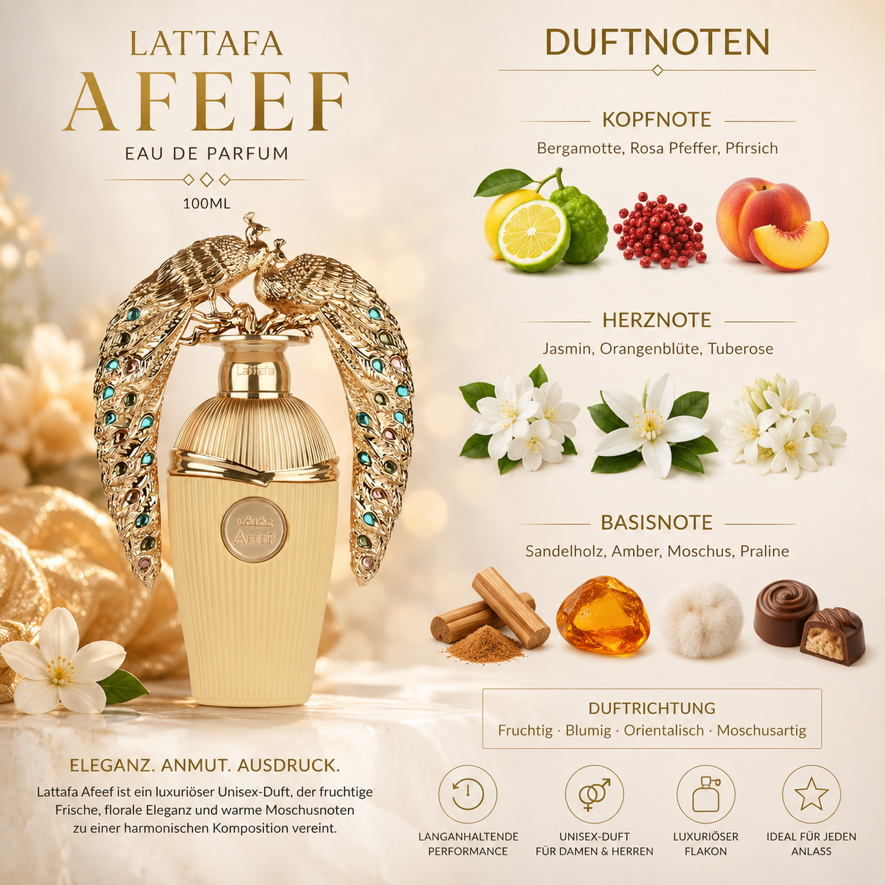 Lattafa Afeef Eau de Parfum 100ml