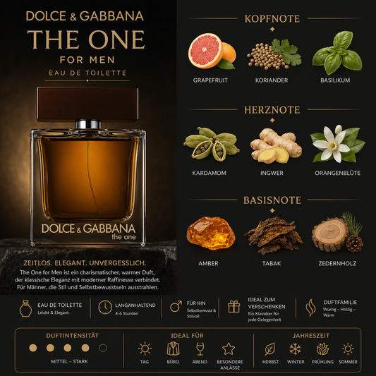 Dolce & Gabbana The One for Men Eau de Toilette 100 ml