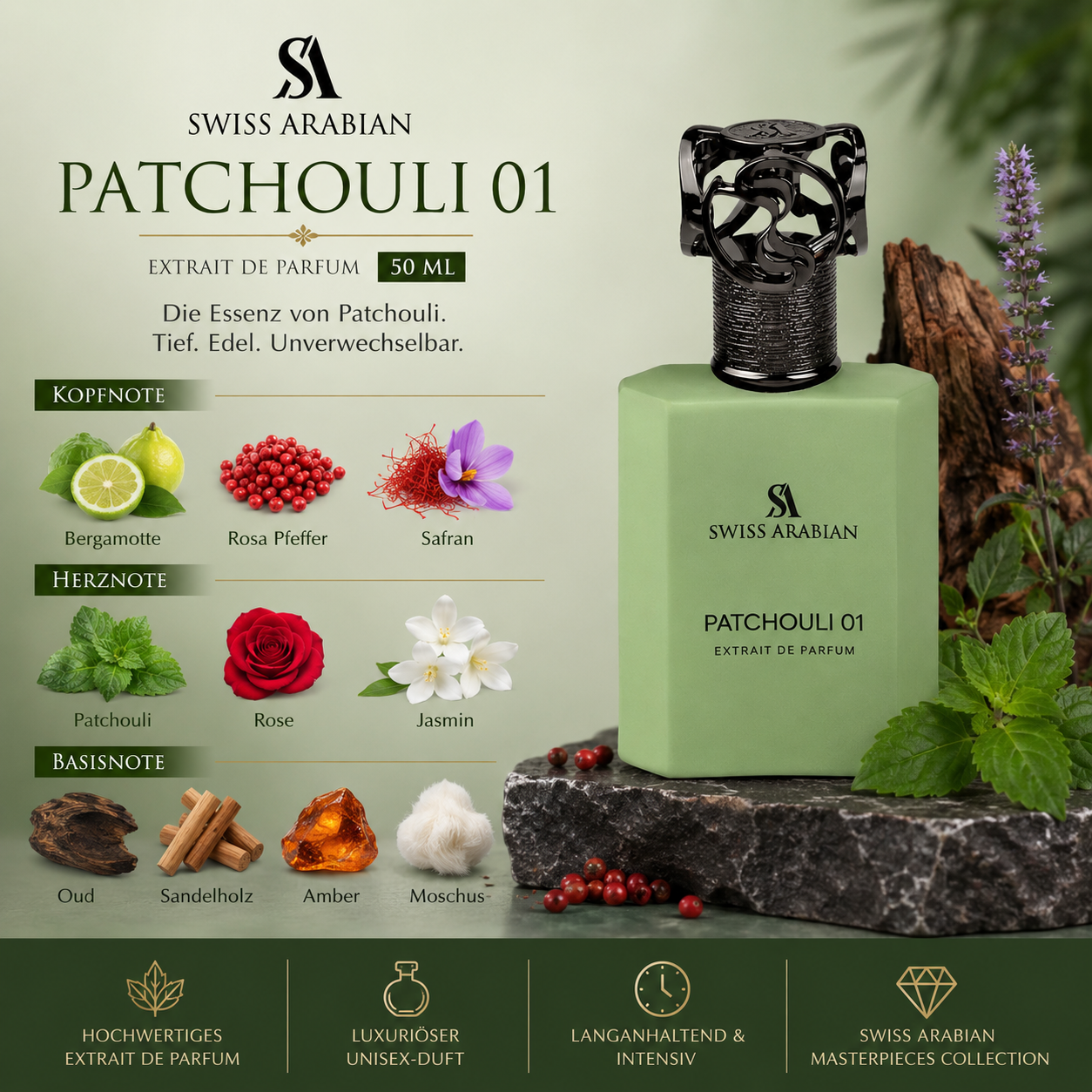 Swiss Arabian Patchouli 01 Extrait de Parfum 50ml