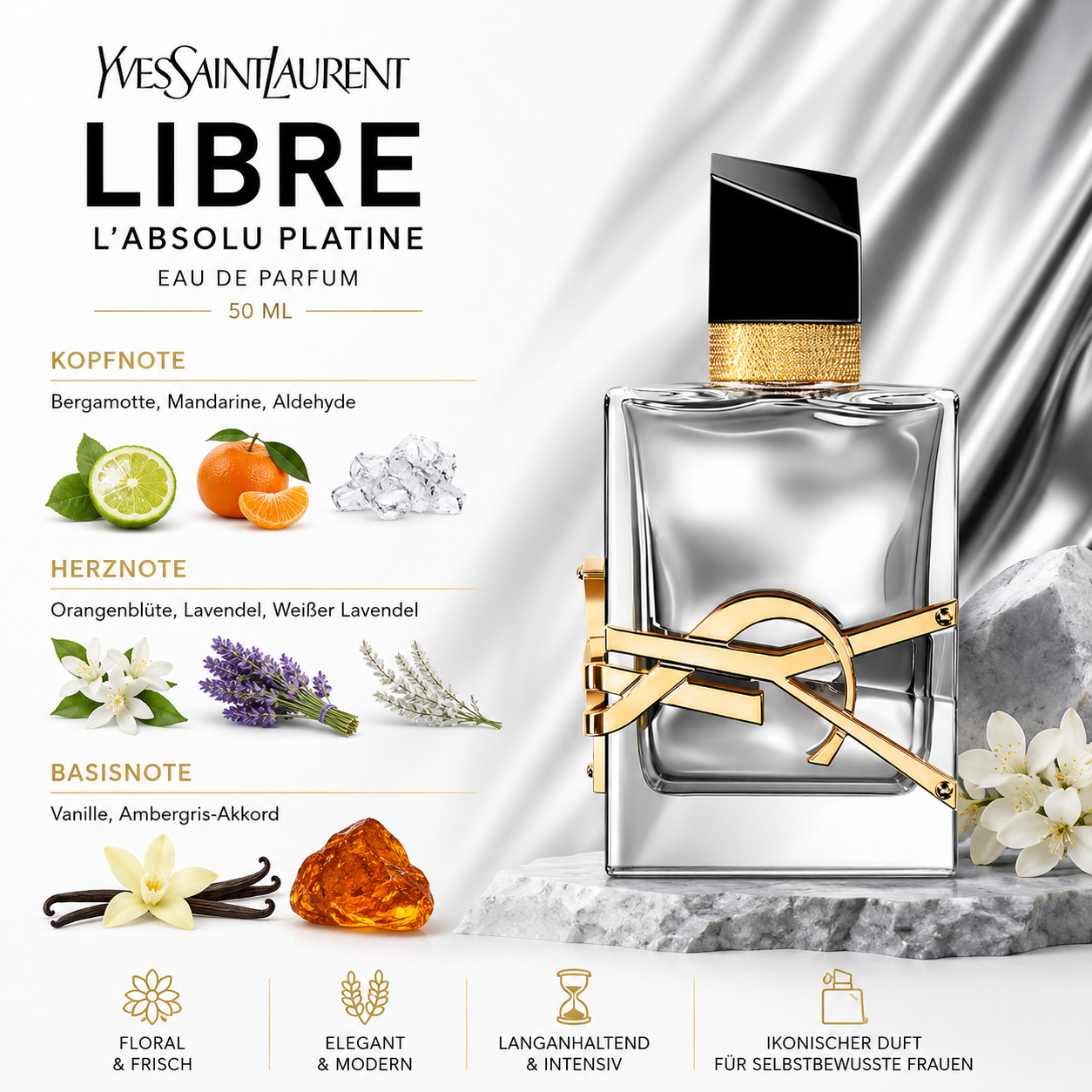 Yves Saint Laurent Libre L'absolu Platine 50ML EDP