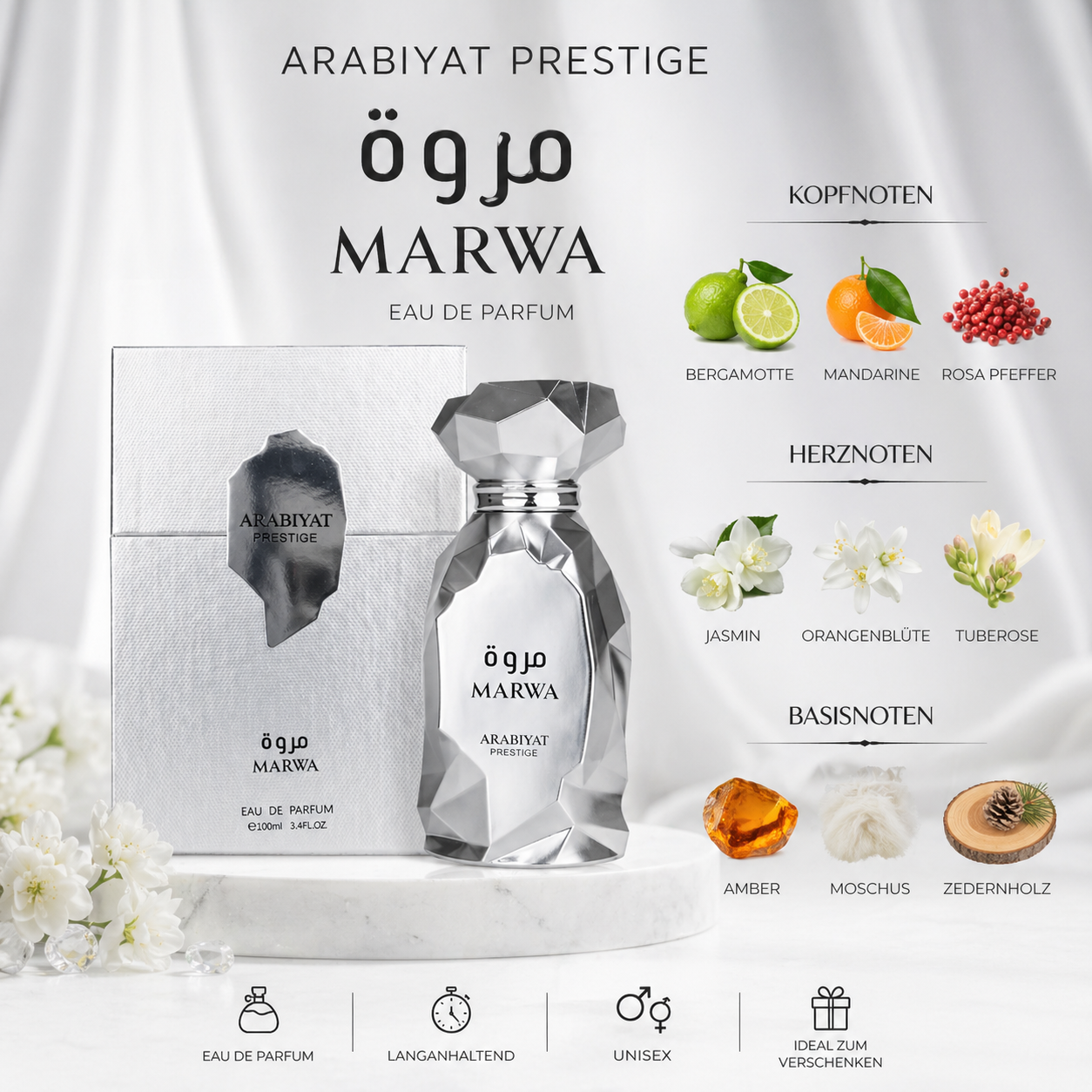 Arabiyat Prestige Marwa Eau de Parfum 100ml