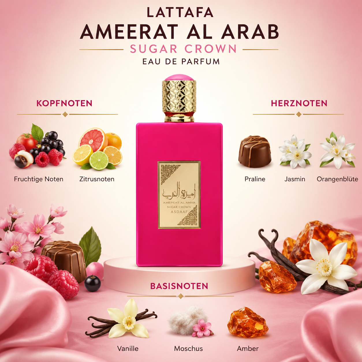 Lattafa Ameerat Al Arab Sugar Crown Eau de Parfum 100 ml