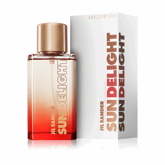 Verpackung und Flakon von Jil Sander Sun Delight Eau de Toilette