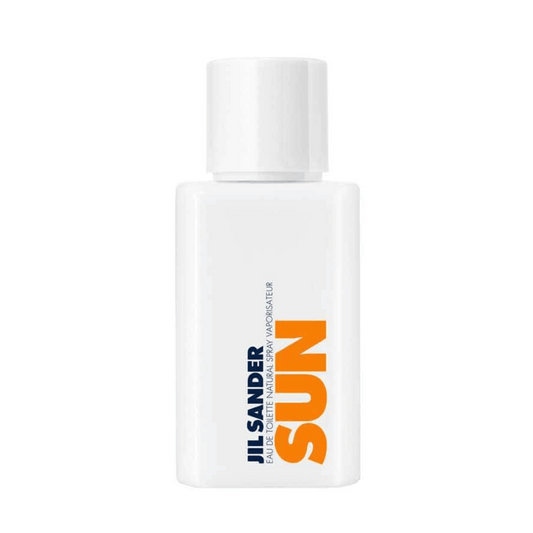 Jil Sander Sun Eau de Toilette 75 ml Flakon mit sommerlichem Design
