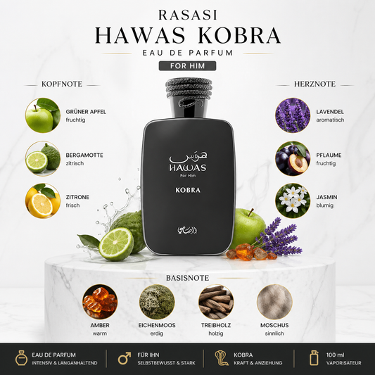 Rasasi Hawas Kobra Eau de Parfum 100ml
