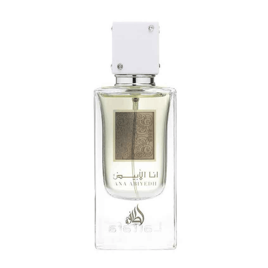 Flakon des Lattafa Ana Abiyedh Eau de Parfum 60 ml