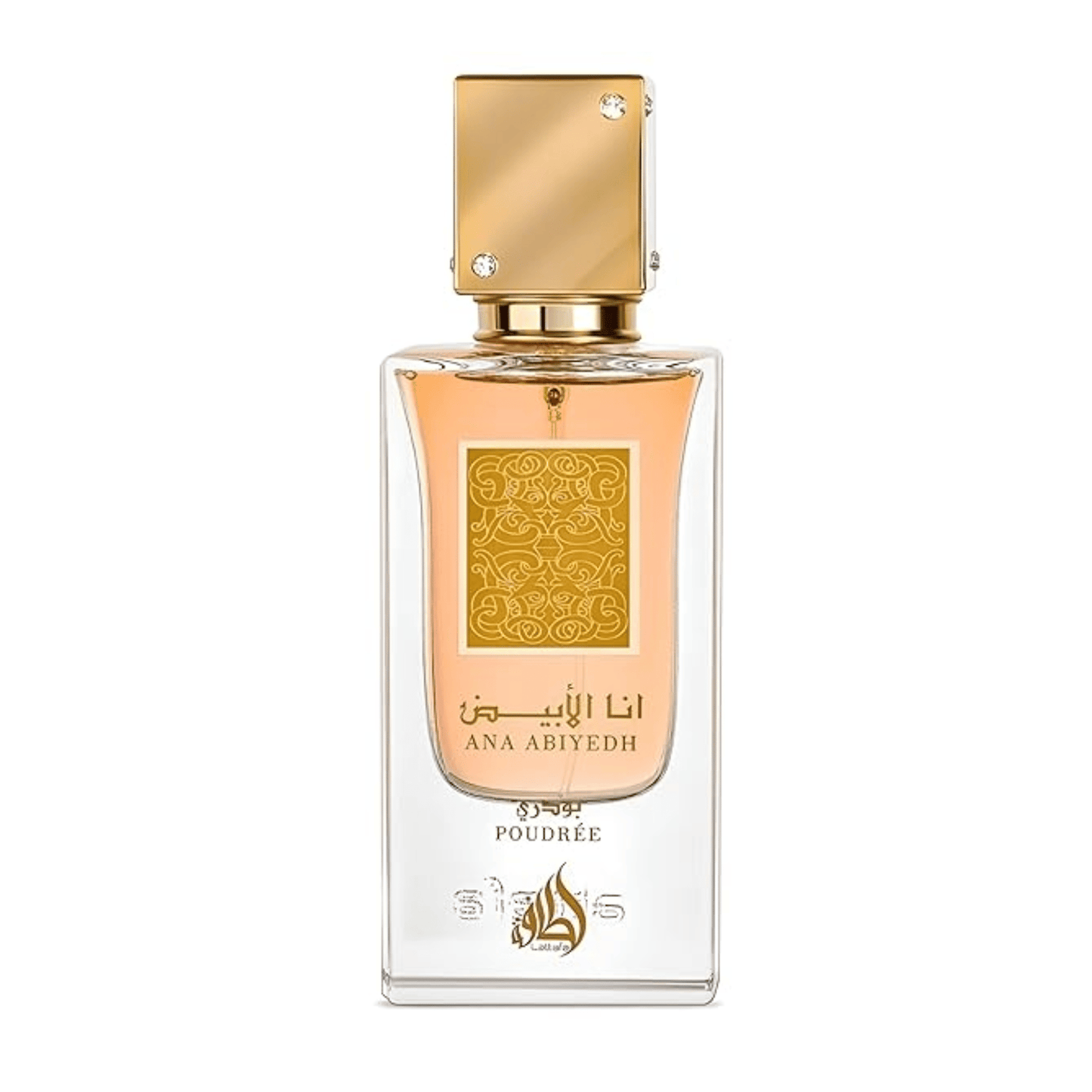 Flakon des Lattafa Ana Abiyedh Poudree Eau de Parfum 60 ml