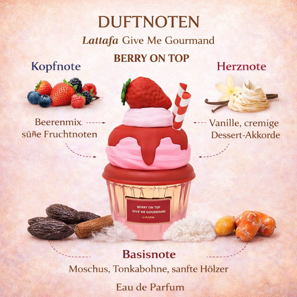 Lattafa Give Me Gourmand Berry On Top Eau de Parfum 75ml