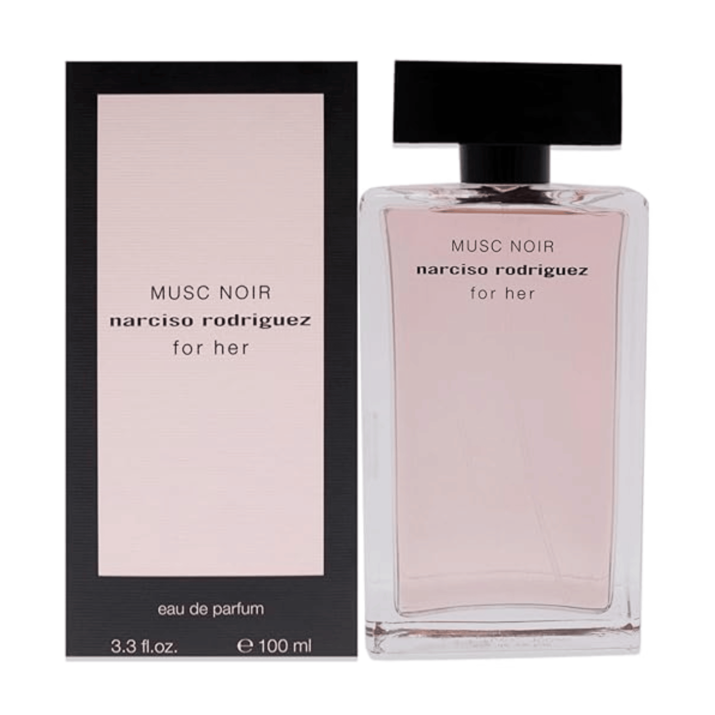 Verpackung des Narciso Rodriguez Musc Noir For Her Eau de Parfum 100 ml
