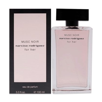 Verpackung des Narciso Rodriguez Musc Noir For Her Eau de Parfum 100 ml
