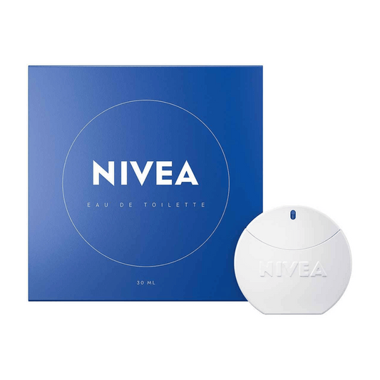 NIVEA Creme Eau de Toilette 30 ml – Parfumflakon in ikonischem Blau
 nebst blauer Verpackung