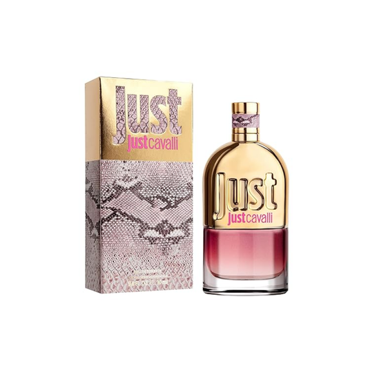 Roberto Cavalli Just Cavalli Woman Eau de Toilette 90 ml Flakon und Verpackung