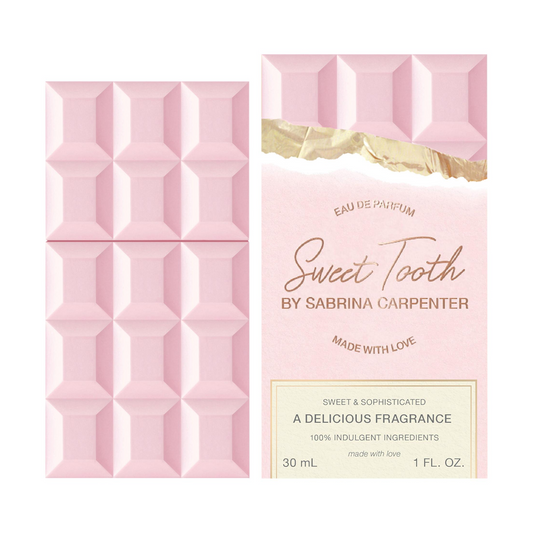 Sabrina Carpenter Sweet Tooth Eau de Parfum 30ml – süßer Duft mit Karamell und Vanille mit Verpackung Schokoladentafel