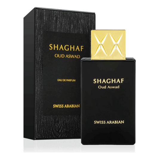 Verpackung des Swiss Arabian Oud Aswad Eau de Parfum 75 ml
